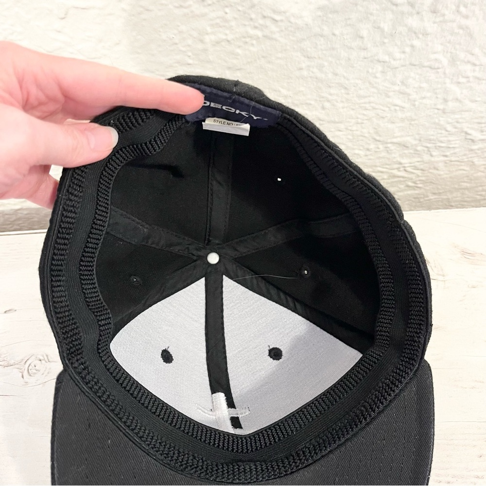 Vintage Marilyn Manson Hat Y2K 2000s Black Double Cross Medium Large - Picture 5 of 12
